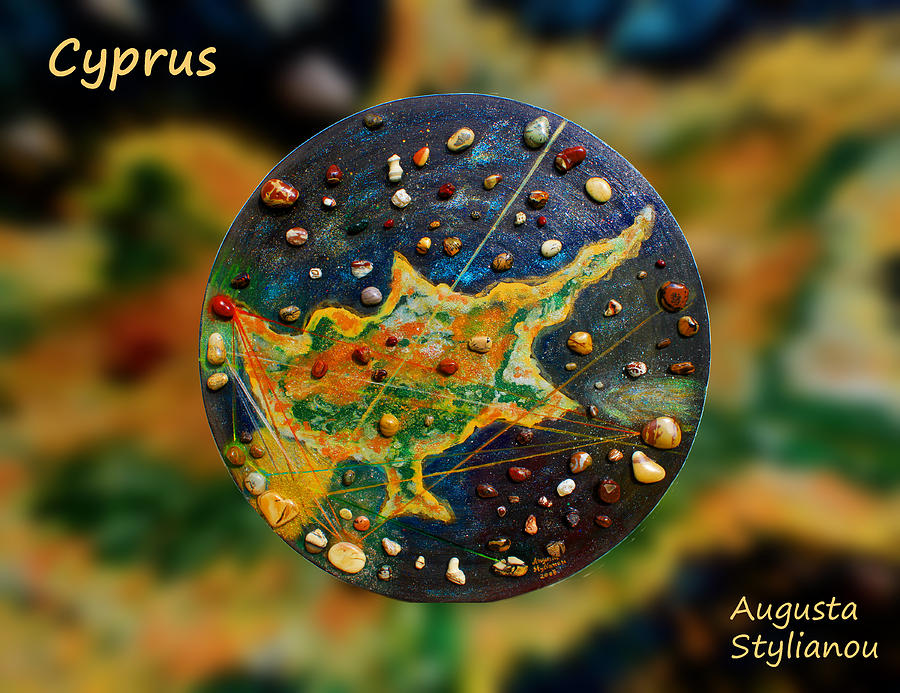 Cyprus Gold Leaf  Painting by Augusta Stylianou