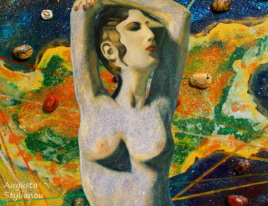 Cyprus Map and Aphrodite Digital Art by Augusta Stylianou Cyprus Map and Aphrodite Digital Art by Augusta Stylianou