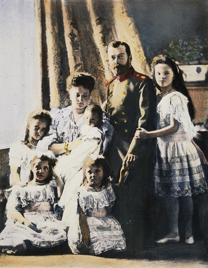 Czar Nicholas II & Family Photograph by Granger