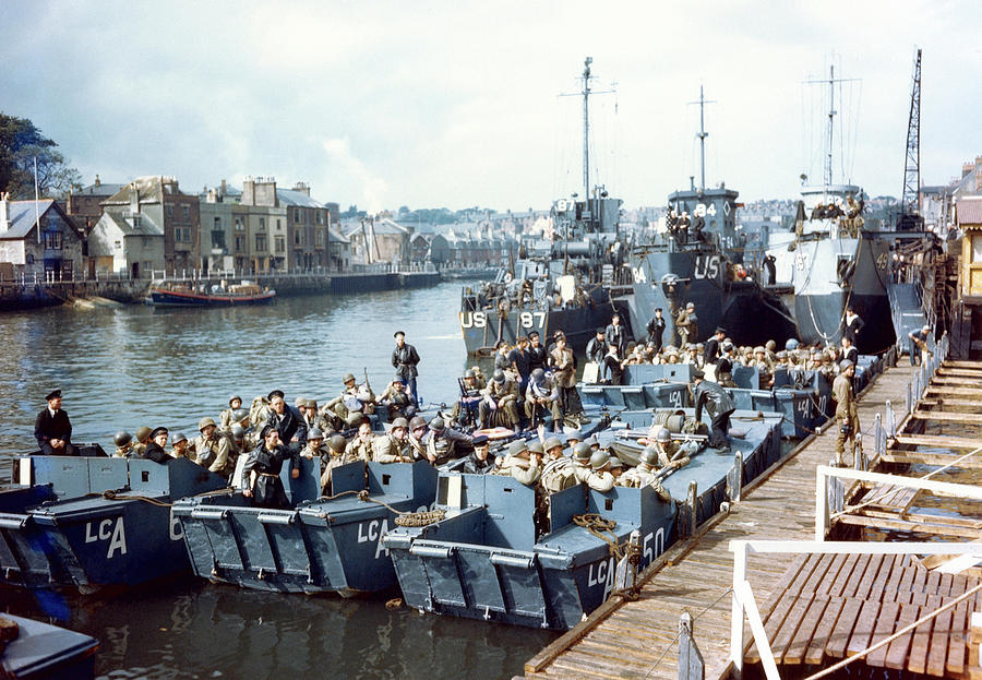 D-day Landings Preparations Photograph by Us Coast Guard