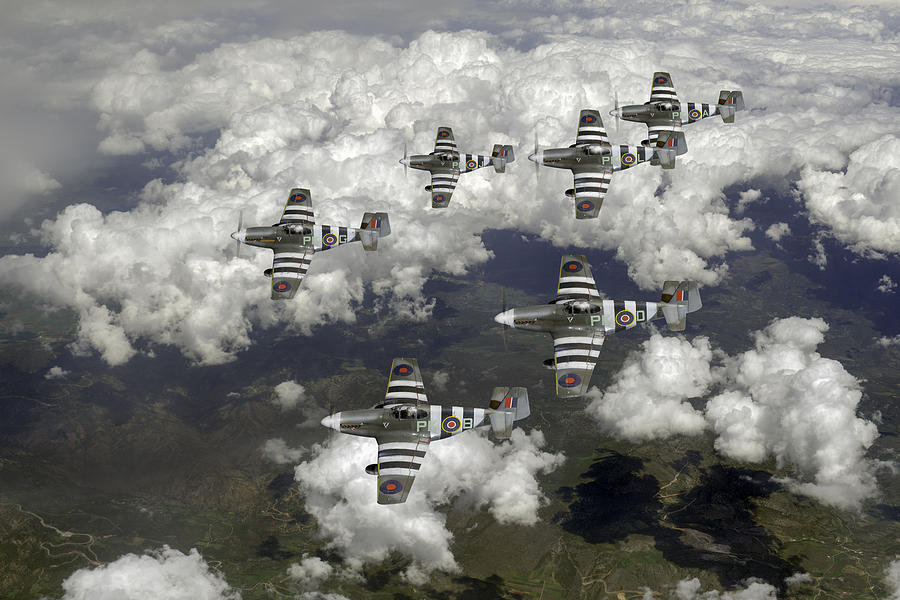 D-Day Mustangs Photograph by Gary Eason