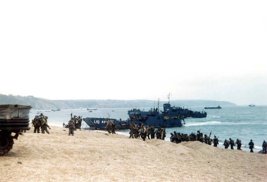 D-day Practice Landing Photograph by Us Coast Guard