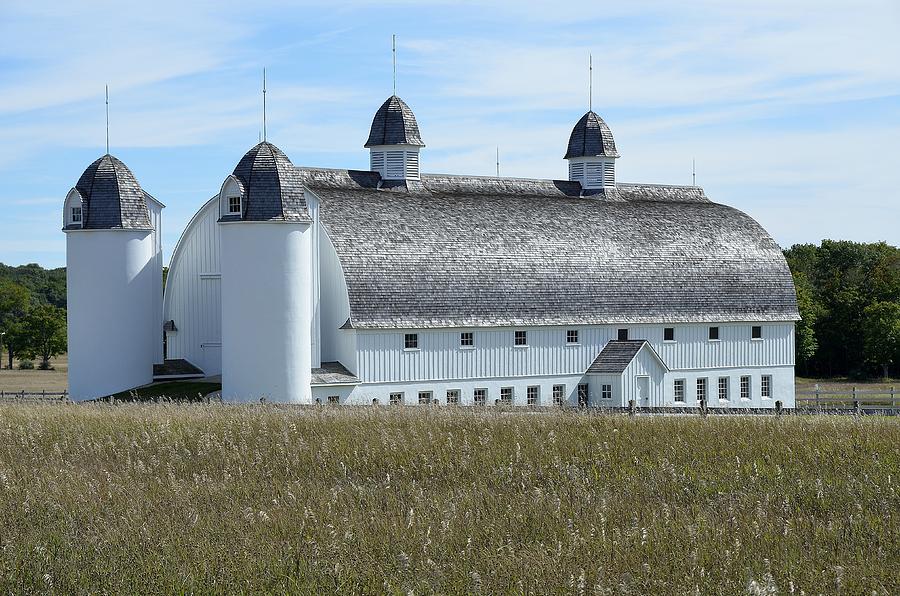 D H Day barn on a windy day near Sleeping Bear Dunes Photograph by Dave