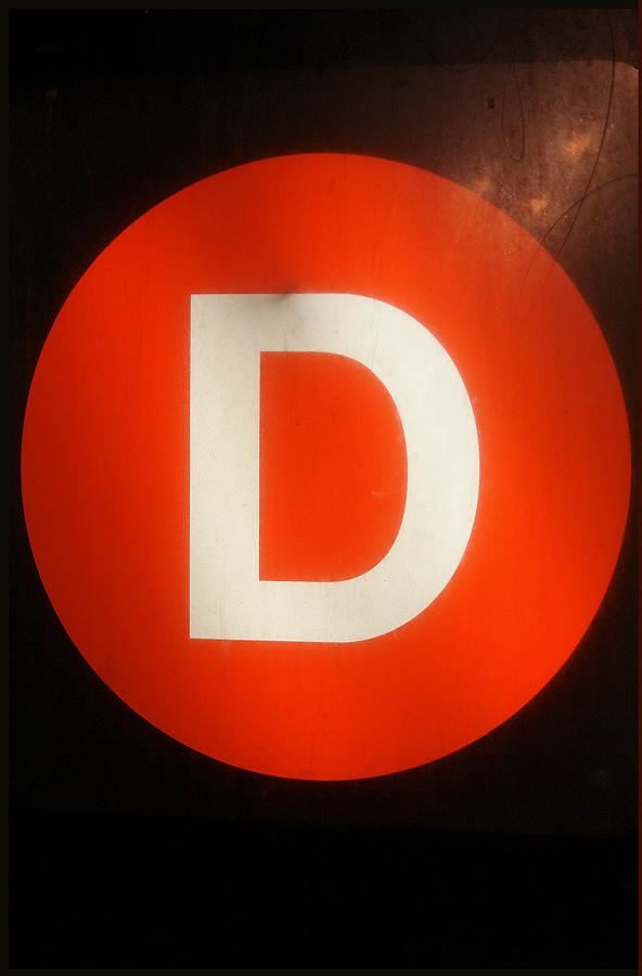 Subtext Photograph - D Train Logo 2007 by Kenneth Rst Vick