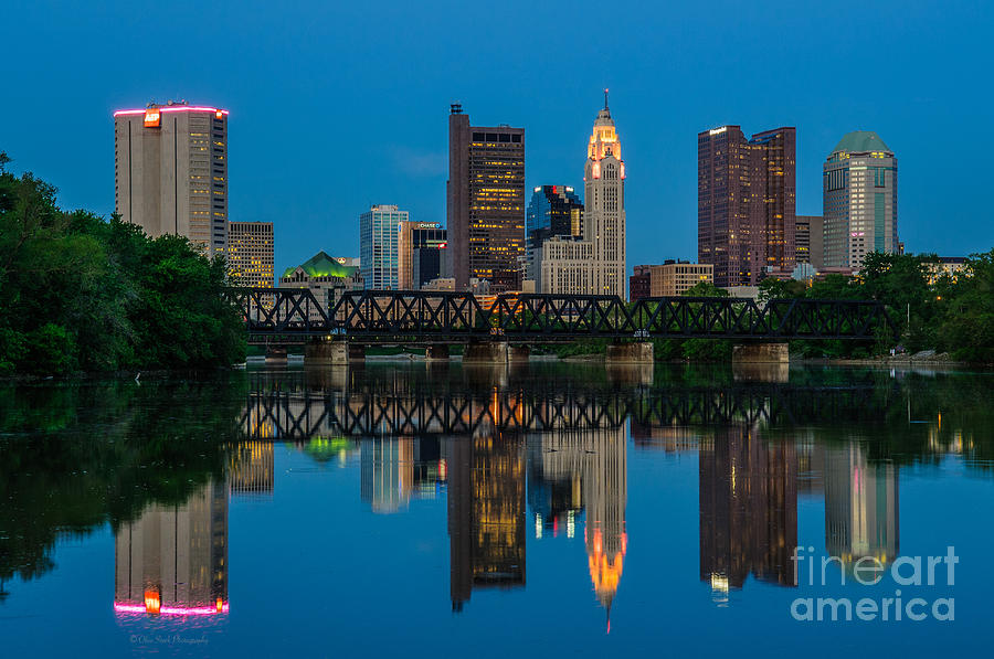 D2L64 Columbus Ohio skyline Photograph by Ohio Stock Photography Art