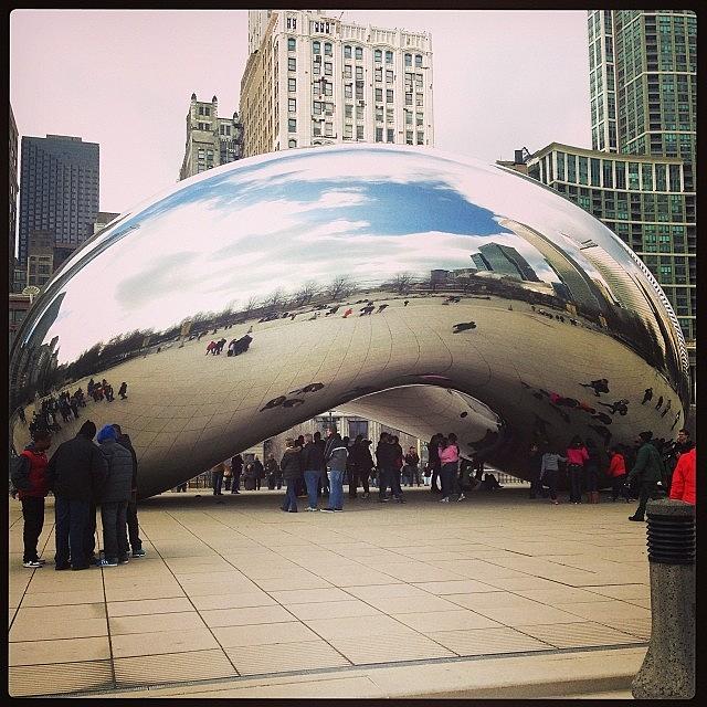 Cloudgate Photograph - Da Bean #cloudgate #chitown by Coyle Glass
