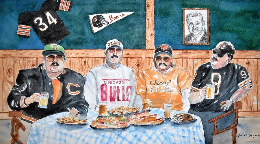 Chris Farley Painting - Da Bears by Brian Degnon