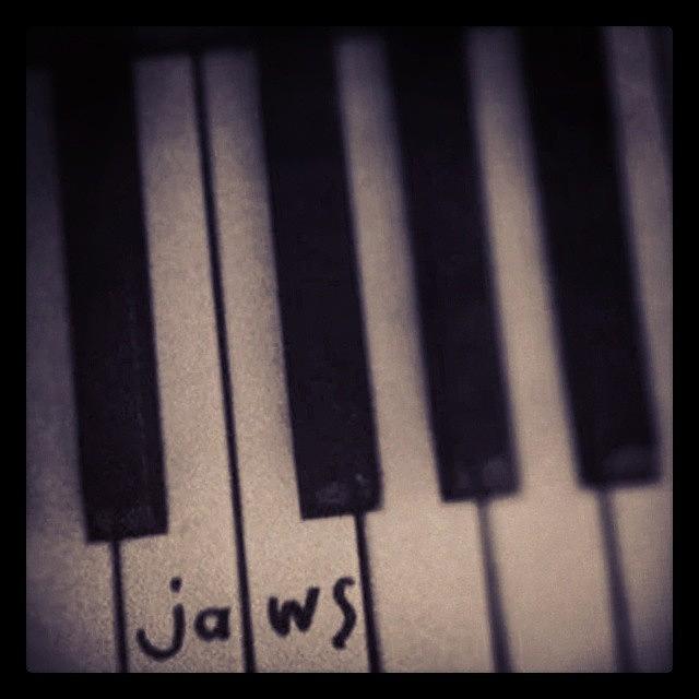 Jaws Photograph - Da Dum Da Dum #jaws #piano #icon by Siobhan Macrae