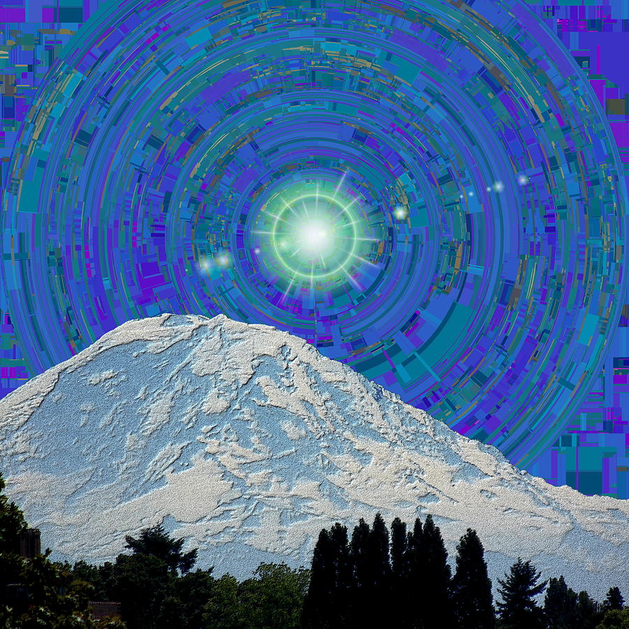Da Mountain Cubed 2 Digital Art by Tim Allen