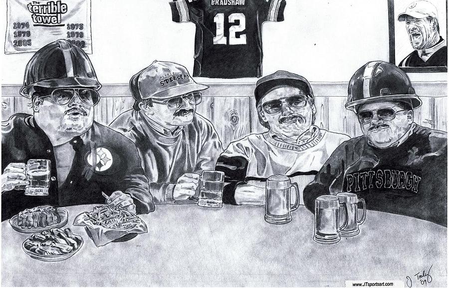 Pittsburgh Drawing - Da Steelers by Jonathan Tooley