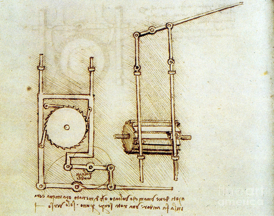 Da Vinci, Rotary Motion Photograph by Science Source