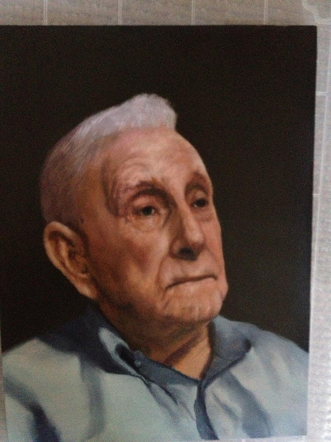 Portrait Painting - Dad by Joyce Snyder