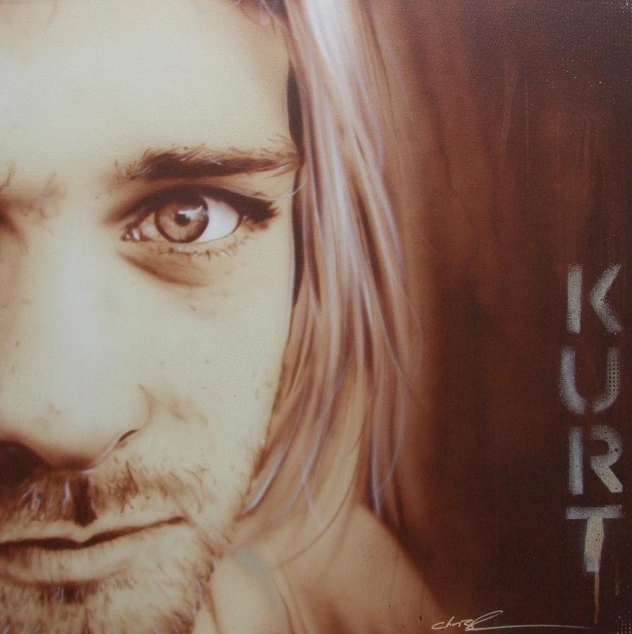 Kurt Cobain Painting - Daddys Little Girl Aint a Girl No More by Christian Chapman Art