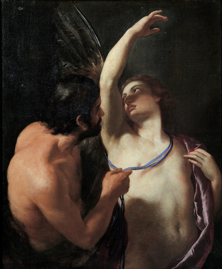 Daedalus and Icarus Painting by Andrea Sacchi