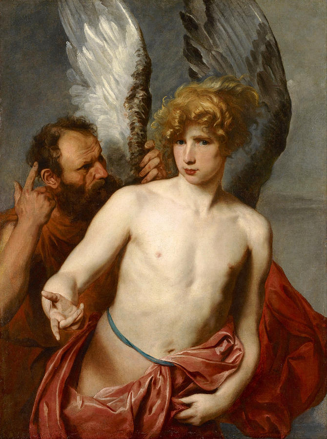 Daedalus and Icarus Painting by Anthony van Dyck