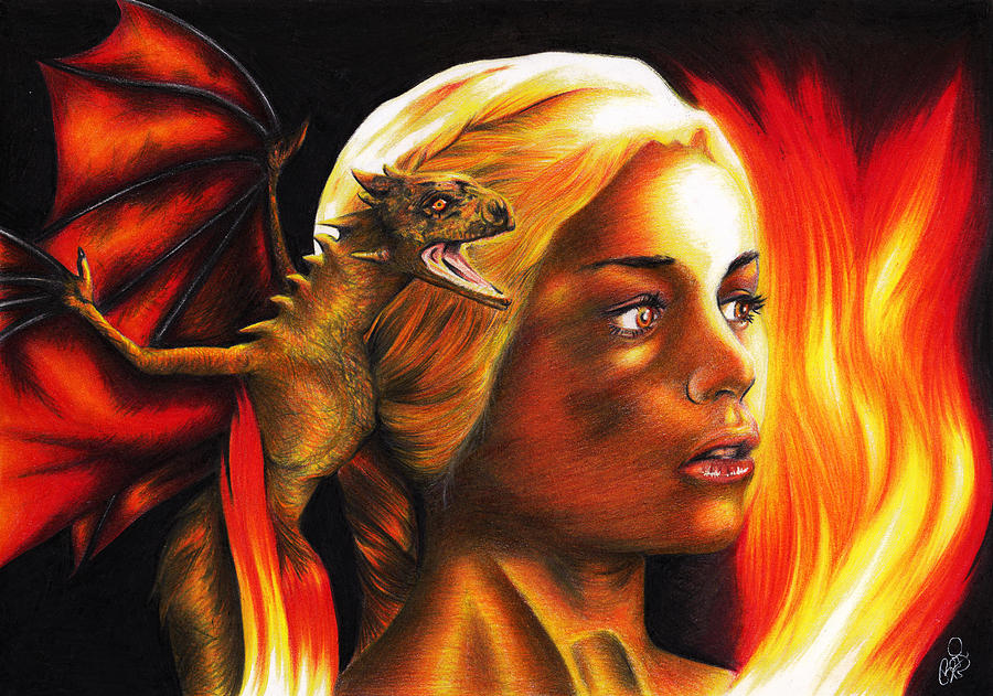 Daenerys Painting by Movie Prints | Fine Art America