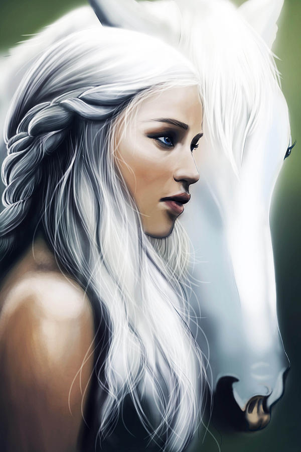 12"x16"Daenerys Targaryen Game of Thrones HD Canvas Print Painting Home decor