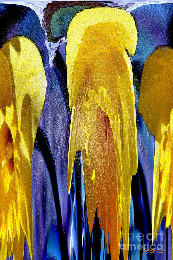 Abstract Photograph - Daffodil Abstract by Jeff McJunkin