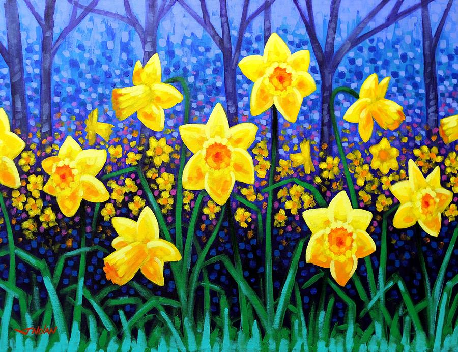 Daffodil Dance Painting by John  Nolan