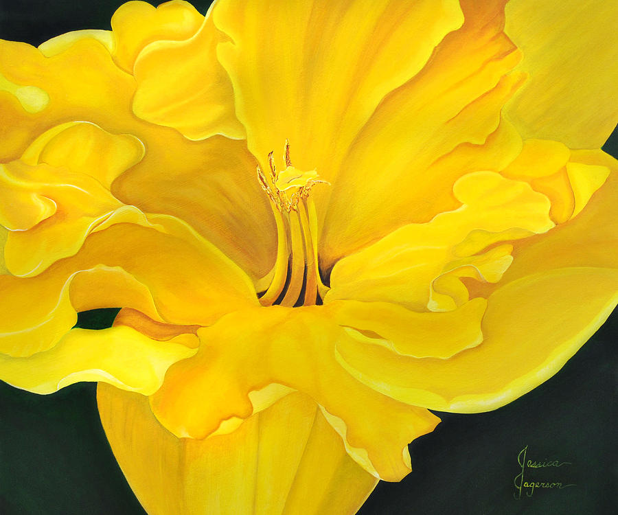 Still Life Painting - Daffodil by Jessica Jagerson