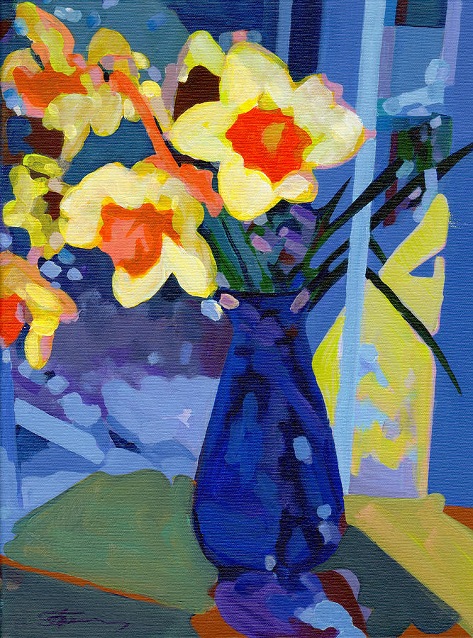 Daffodil Moment Painting by Tanya Filichkin