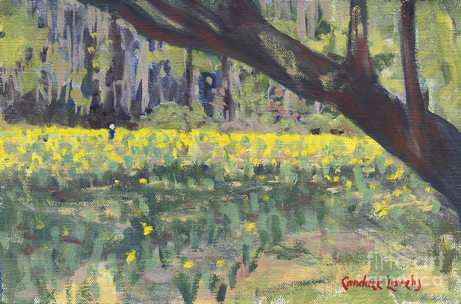Daffodil Tree Painting by Candace Lovely