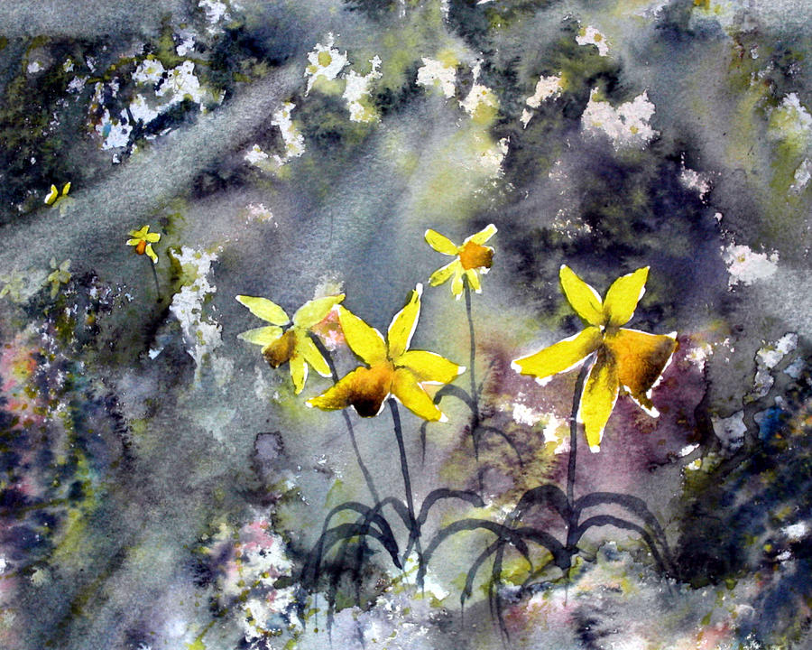 Daffodils of Hope Painting by Glenn Marshall