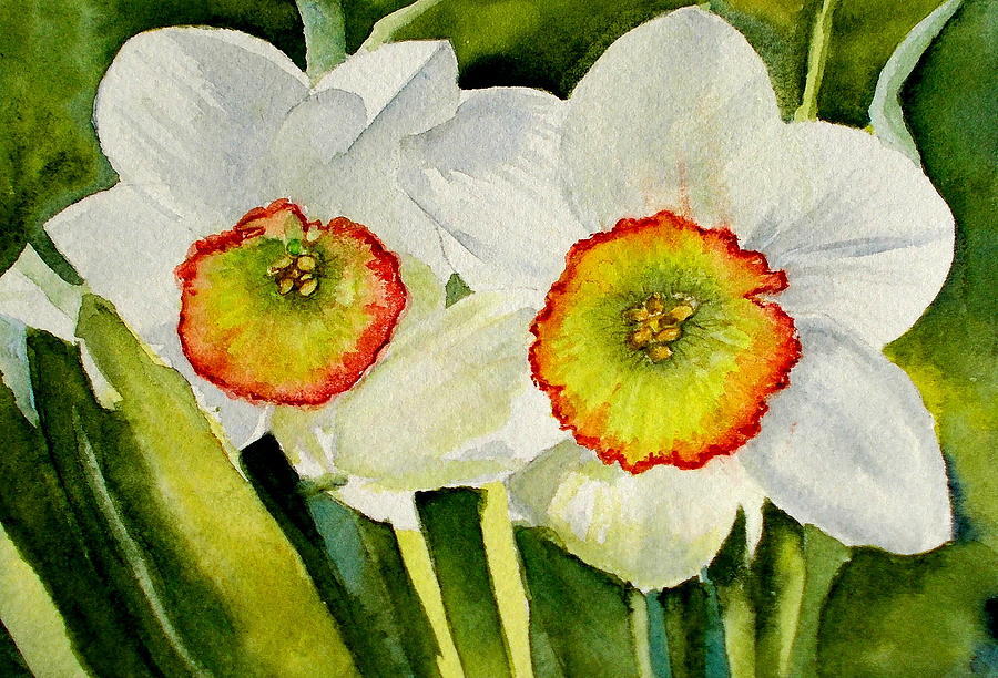 Daffs Painting by Nicole Curreri