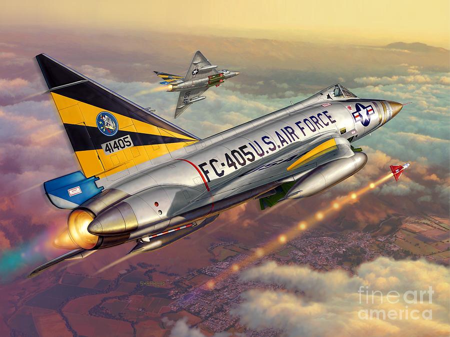 F-102 Digital Art - Daggers of Persuasion by Stu Shepherd