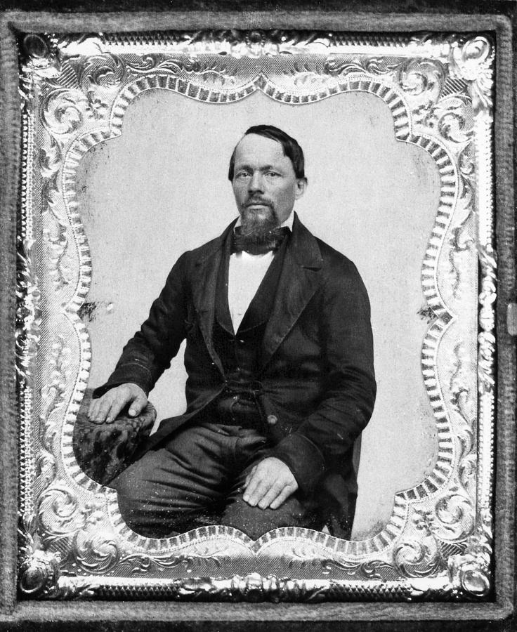Portrait Photograph - DAGUERREOTYPE: MAN, c1850 by Granger