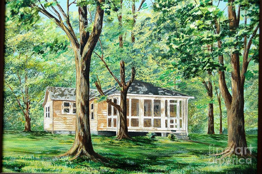 Dahlgren home Painting by AnnaJo Vahle
