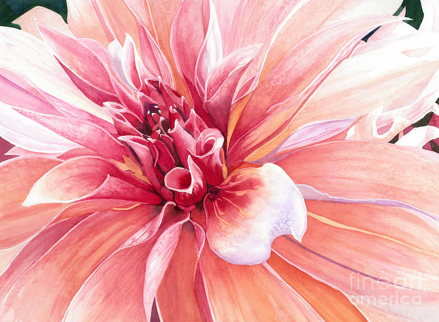 Flower Painting - Dahlia Dazzler by Barbara Jewell