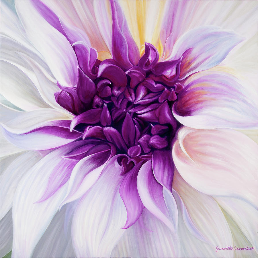 Dahlia Painting by Jeannette Tramontano
