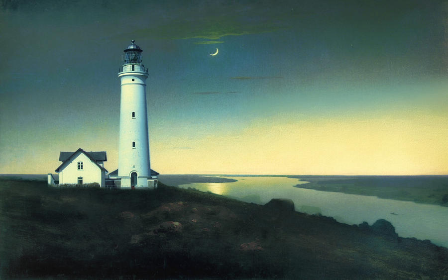 Light House Painting - Daily Illuminations by Douglas MooreZart