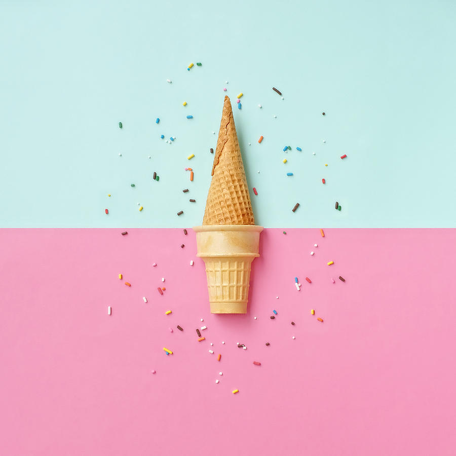 Dairy free ice cream cone concept Photograph by Juj Winn