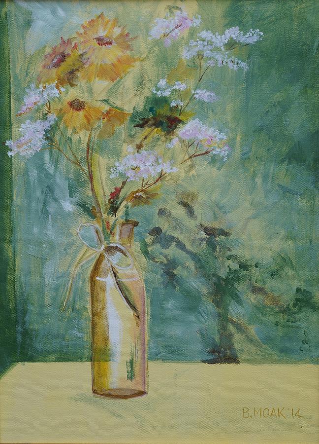 Daisies Painting by Barbara Moak