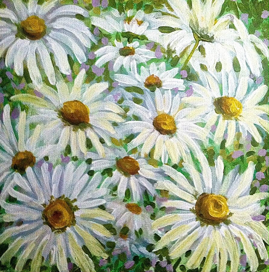 Daisies Painting by Jeanette Jarmon