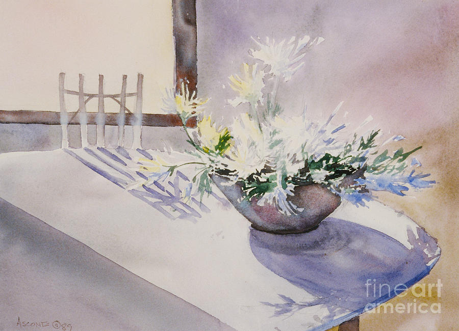Daisies on a Table Painting by Teresa Ascone