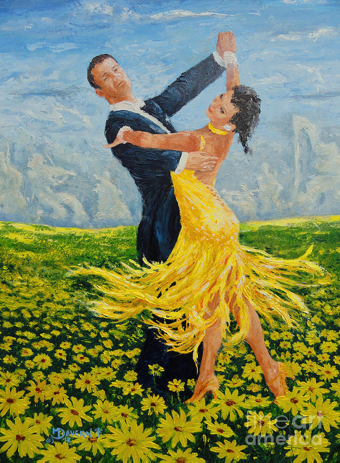 Daisy Dancers Painting by Paint The Floor