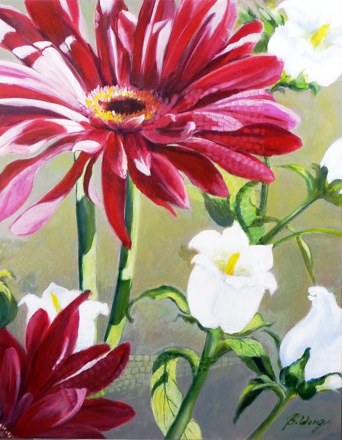 Daisy Delight - 2 Painting by Betty M M Wong