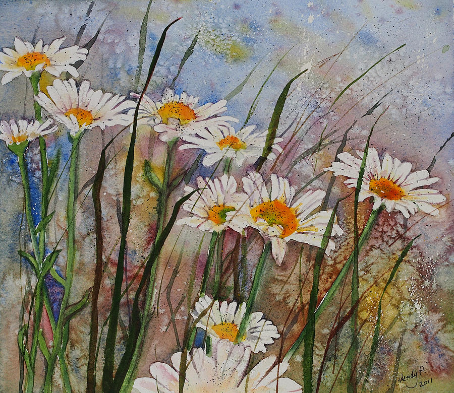 Daisy Dreams Painting by Wendy Provins