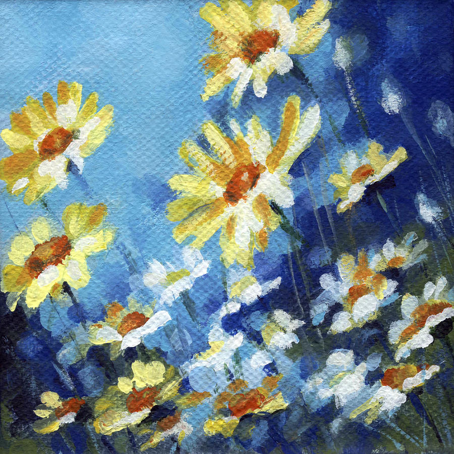 Daisy Field Painting by Natasha Denger