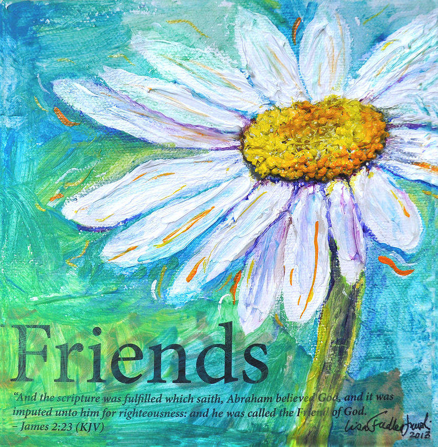 Daisy Friends Painting by Lisa Jaworski
