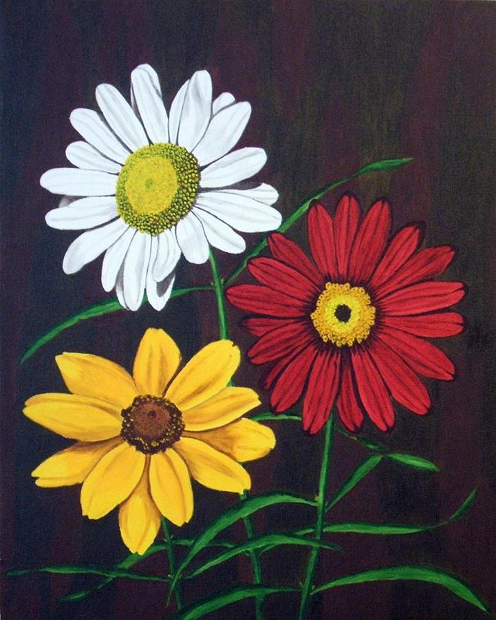 Daisy Flowers Painting - Daisy Mae by Brandy House Daisy Flowers Painting - Daisy Mae by Brandy House