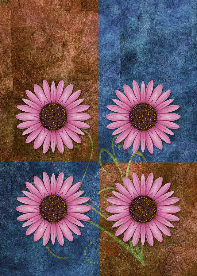 Daisy Quatro v04 Digital Art by Variance Collections