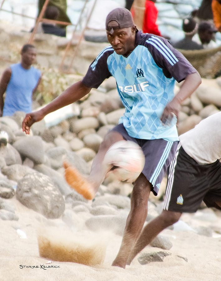 Soccer Photograph - Dakars beach soccer by Stwayne Keubrick