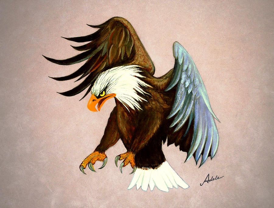 Eagle Painting - Dakota by Adele Moscaritolo