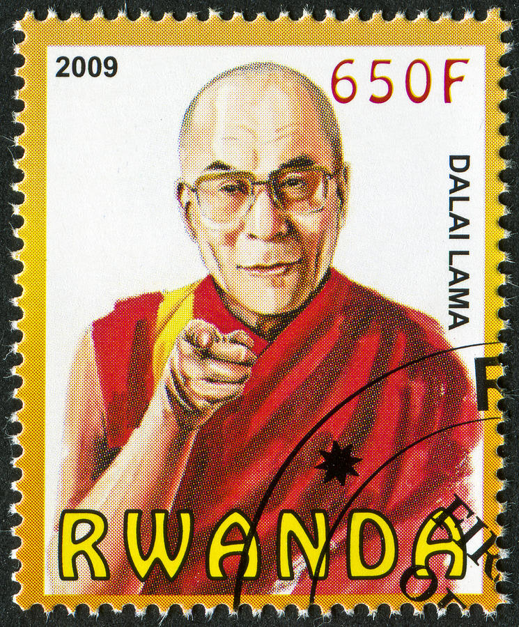 Dalai Lama Stamp Photograph by Traveler1116