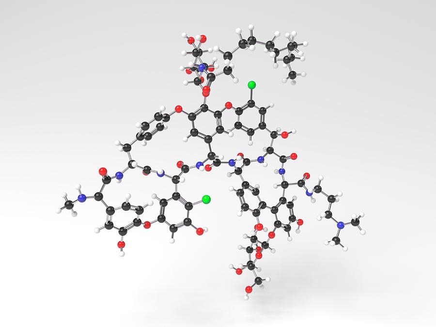 Dalbavancin Antibiotic Molecule Photograph by Indigo Molecular Images