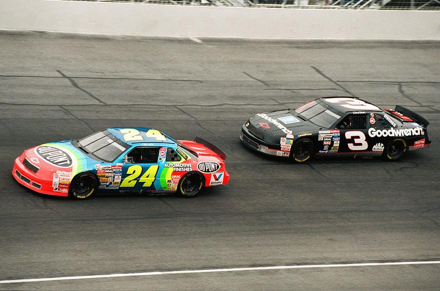 Nascar Photograph - Jeff Gordon and Dale Earnhardt by Retro Images Archive
